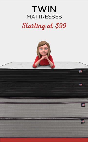Twin Mattresses starting at $99