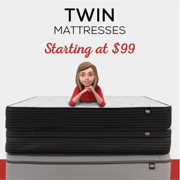 Twin Mattresses starting at $99