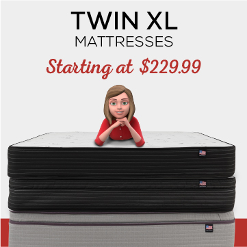 Twin XL Mattresses starting at $229.99